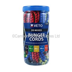 Veto Bungee Cord Mixed Set 20 Pack